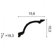 Bagheta poliuretan C217 (15.6cm) (2m)