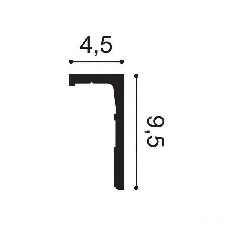 Bagheta duropolymer CX215 LEDGE (9.5cm) (2.6m)