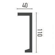 Bagheta poliuretan P890 (11 x 4 x 200cm)