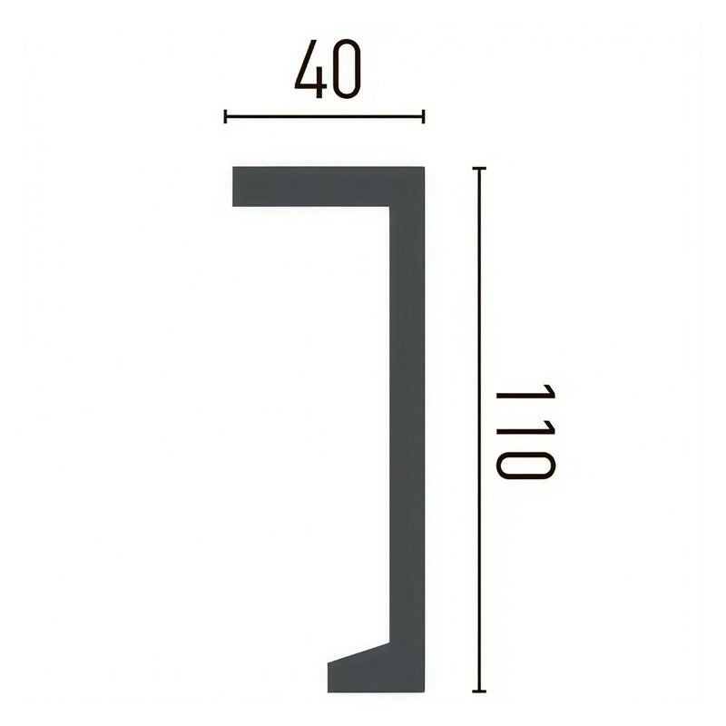 Bagheta poliuretan P890 (11 x 4 x 200cm)