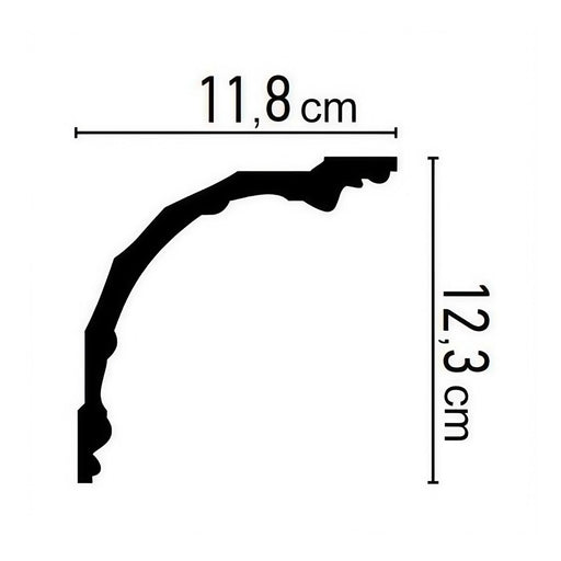 Bagheta poliuretan C791 (12.3cm) (2m)