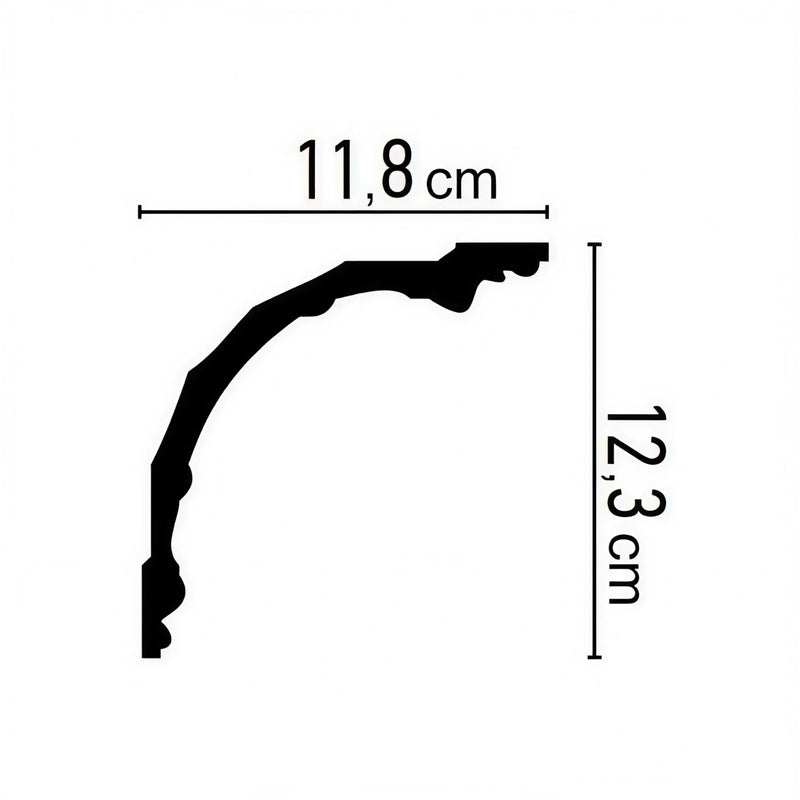 Bagheta poliuretan C793 (12.3cm) (2m)