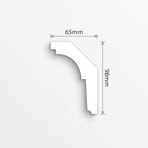 Bagheta poliuretan P872 (9.8cm) (2m)
