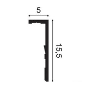 Bagheta duropolymer CX217-2600 LEDGE (15.5cm) (2.6m)