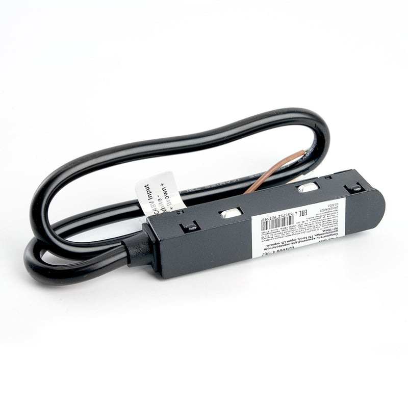Conector negru de alimentare șina proiectoare 220V LD3000 Feron