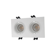 DK/EU-3072-WH, GU10, спот встраиваемый, белый, пластик, квадратный