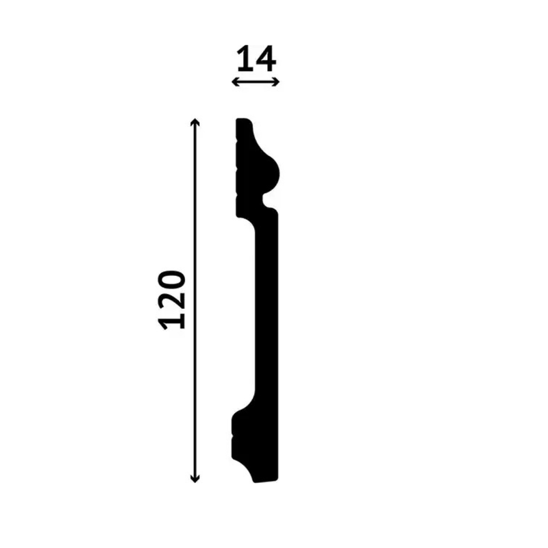 Plinta DecoSTAR SK43 (12cm) (2m) Chisinau