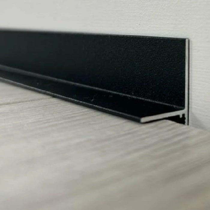 AL16×20 Mini plintă pentru pardoseli, Black Matt, 2.5m