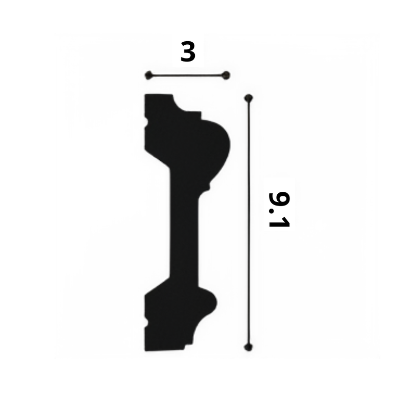 Molding poliuretan P9010 (9.1cm) (2m) Orac Decor