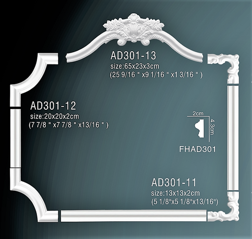 Molding decorativ din poliuretan AD301