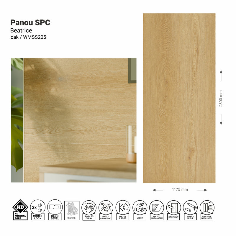 Panou de perete SPC Beatrice Oak WMSS 205 
