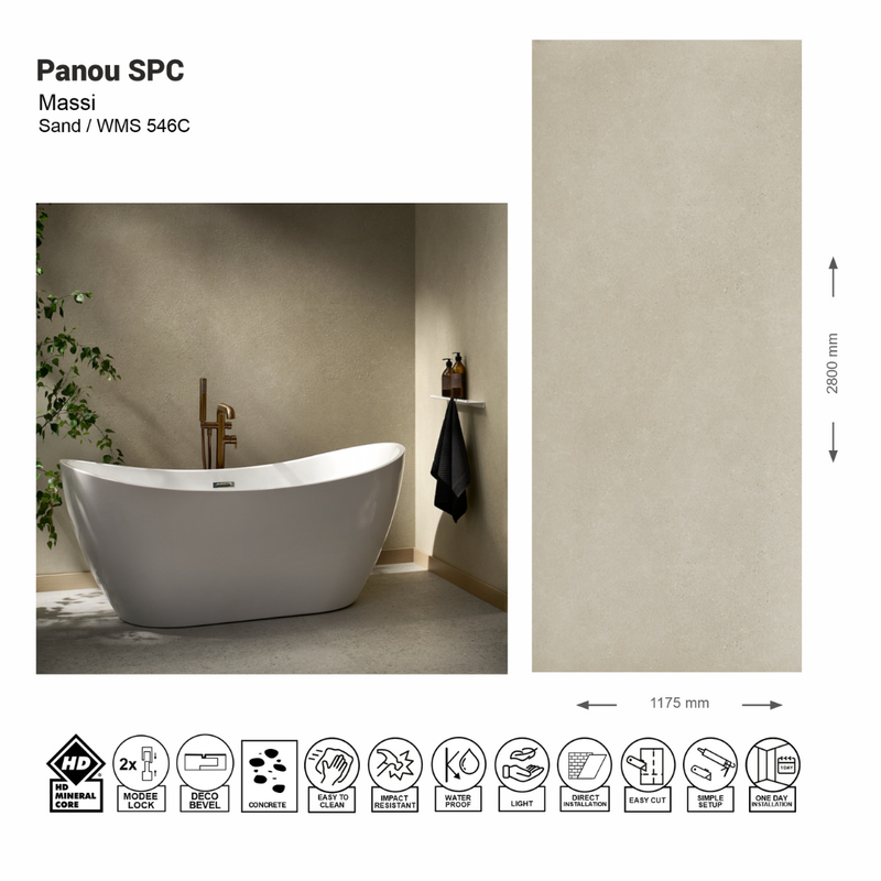 Panou de perete SPC Massi Sand WMS 546C (1175х2800х4mm)