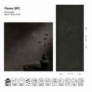 Panou de perete SPC Monreale Black WMS 518S (1175х2800х4mm)