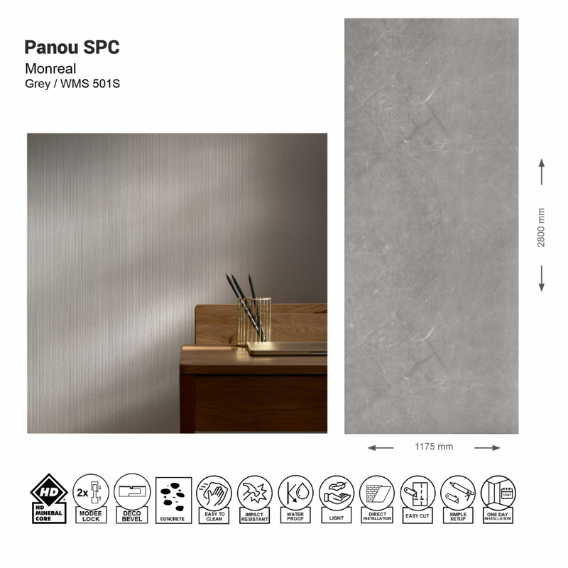 Стеновая панель SPC Monreale Grey WMS 501S