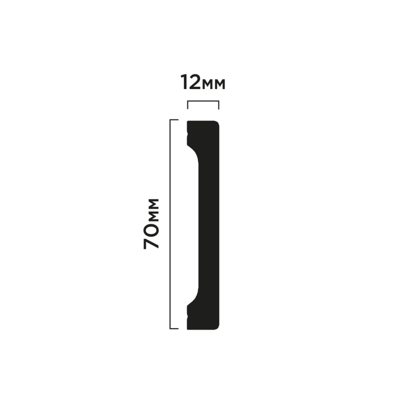 Plinta HiWood B70V1 (7cm) (2m)