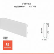 Plinta FORTINO 80 02, Gri Deschis Moldova