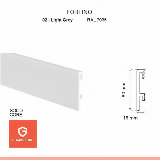 Plinta FORTINO 80 02, Gri Deschis Moldova