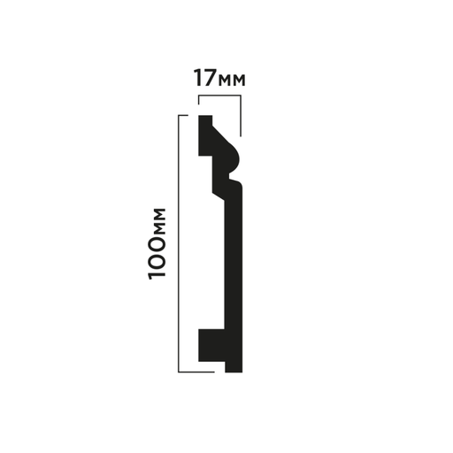 Plinta HiWood BA100 (10cm) (2m)