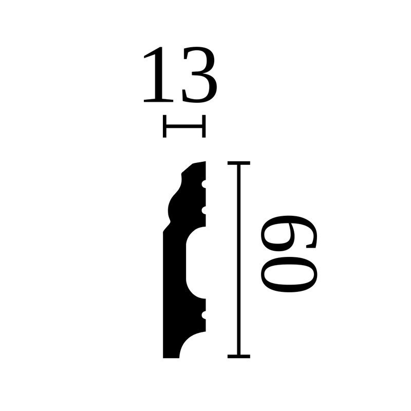 Plintă podea, WALLSTYL,FB1 (6cm) (2m) NOËL & MARQUET