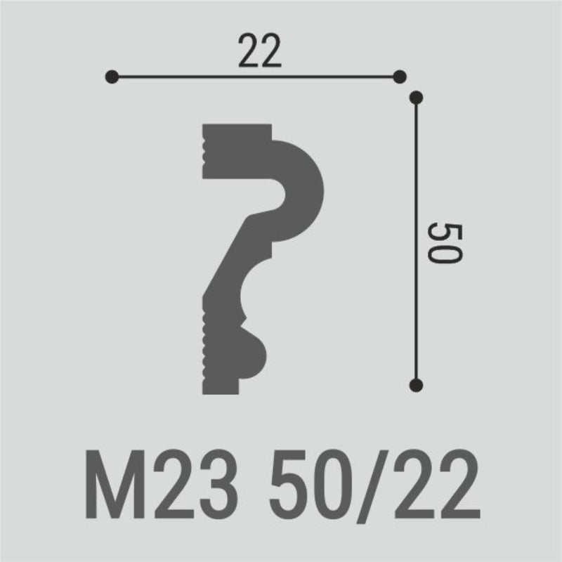 Plintă de perete XPS M23 (5cm) (2m)