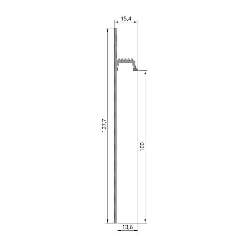 Plinta montare ascunsa F1.100L8 