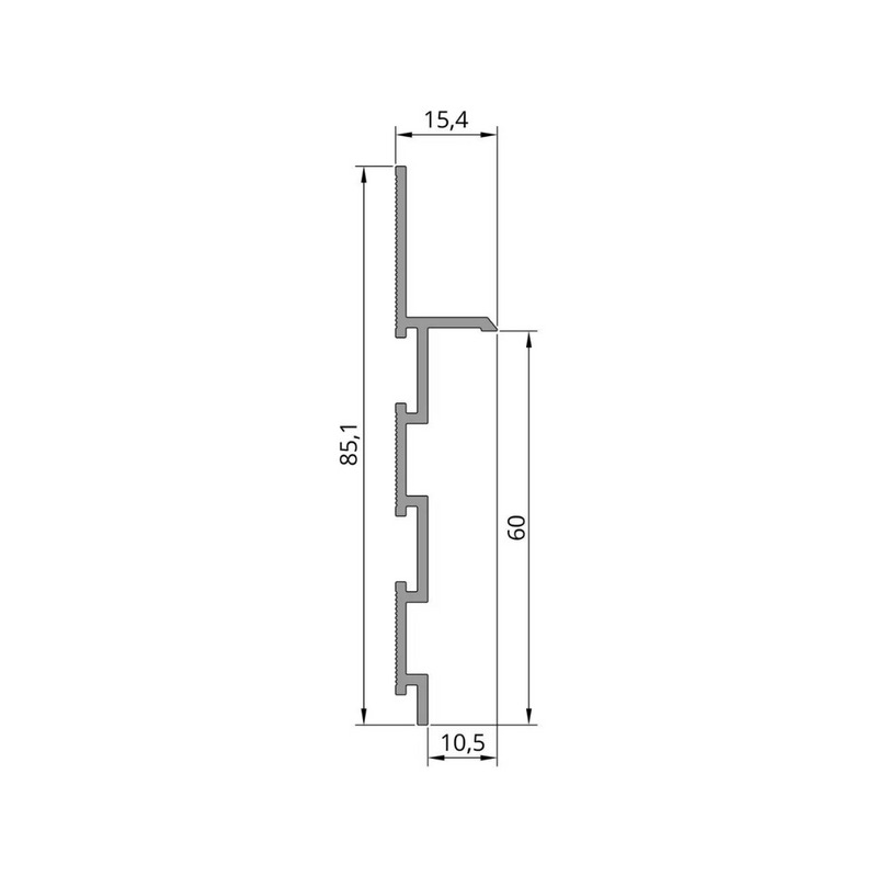 Plinta montare ascunsa F1.M1060