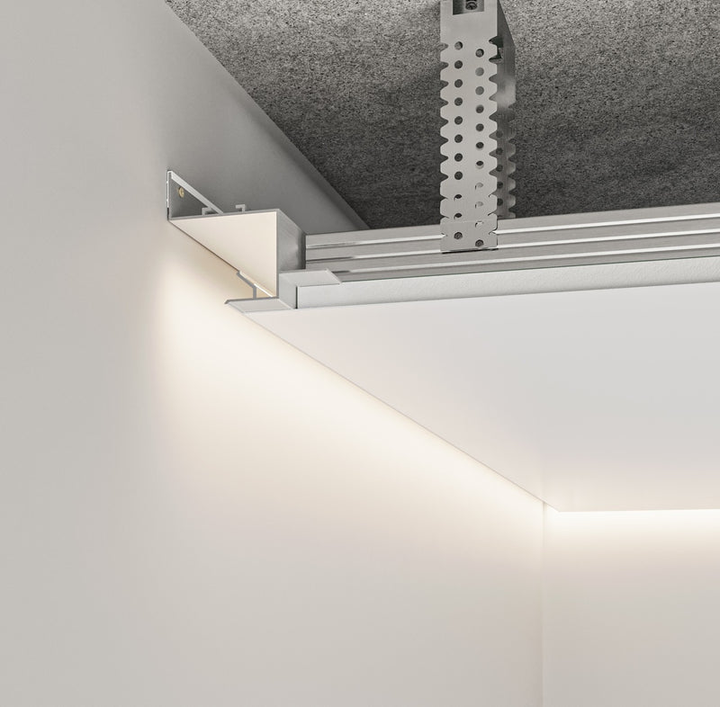 Profil tip ascuns din aluminiu AST30B Negru 2500mm