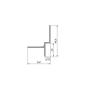 Profil din aluminiu F2.520 (10mm) 3m