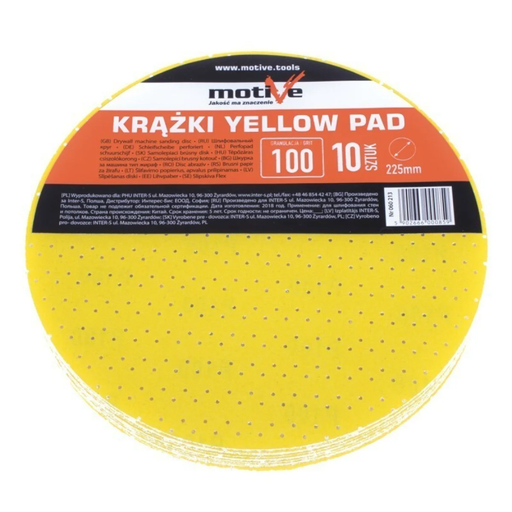 Круг абразивный Yellow Pad 225mm Motive
