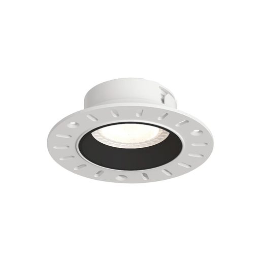 Spot incastrat DKEU-3055-BK, GU10, negru, plastic, rotund
