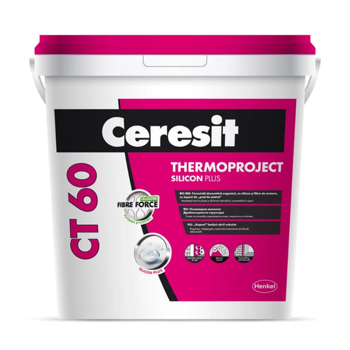 Tencuiala decorativa acrilica cu silicon CERESIT CT 60 THERMOPROJECT