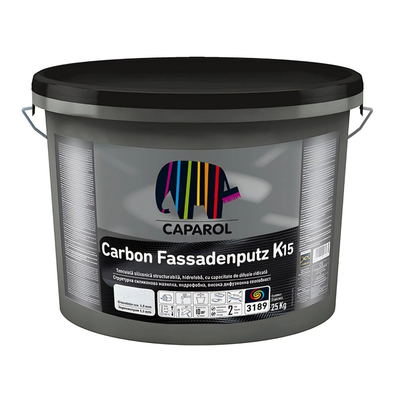 Tencuială siliconică cu fibre de carbon Carbon Fassadenputz, 25kg, Caparol, Moldova