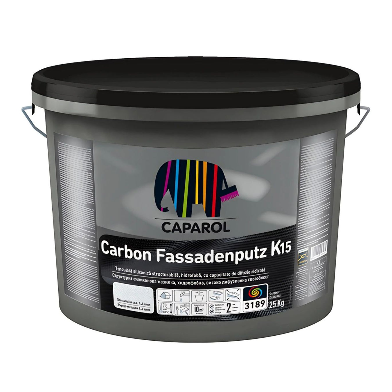 Tencuială siliconică cu fibre de carbon Carbon Fassadenputz, 25kg, Caparol, Moldova