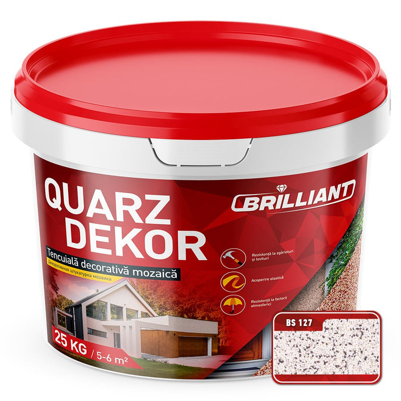 Tencuială decorativă mozaică Quarz Dekor 25kg