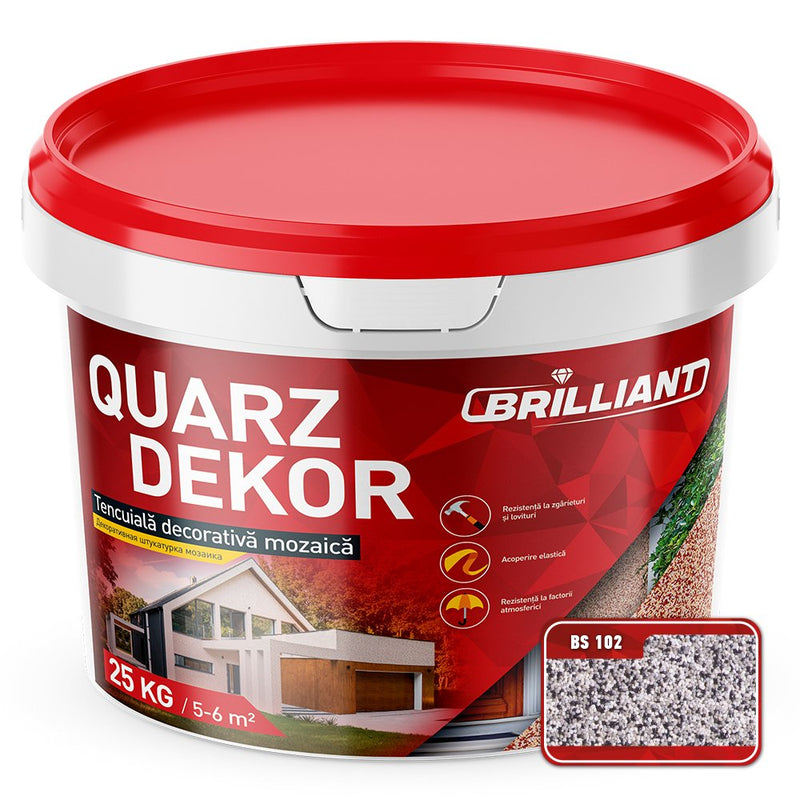 Tencuială decorativă mozaică Quarz Dekor 25kg