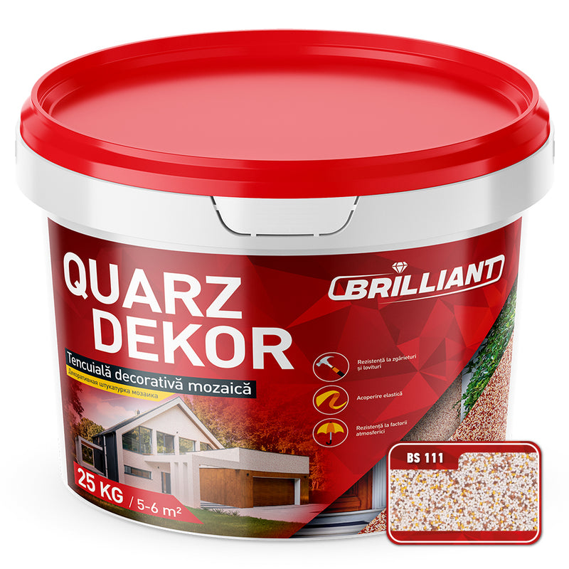 Tencuială decorativă mozaică Quarz Dekor 25kg