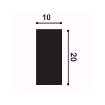 Baghet Duropolymer SX194 SQUARE 1x2x2000mm