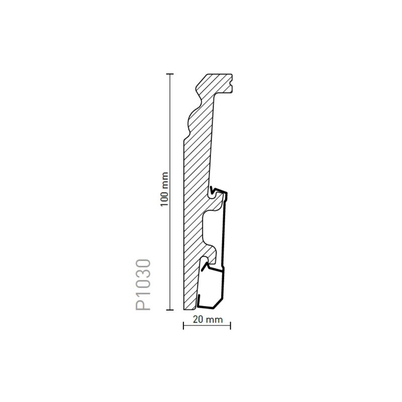 Plinta VЕGА P1030 (10cm) 2.4m ARBITON