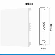 Plinta ARBITON, STIQ XL, STX110 100x15 2.2m