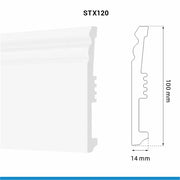 Plinta ARBITON, STIQ XL, STX120 100x15 2.2m