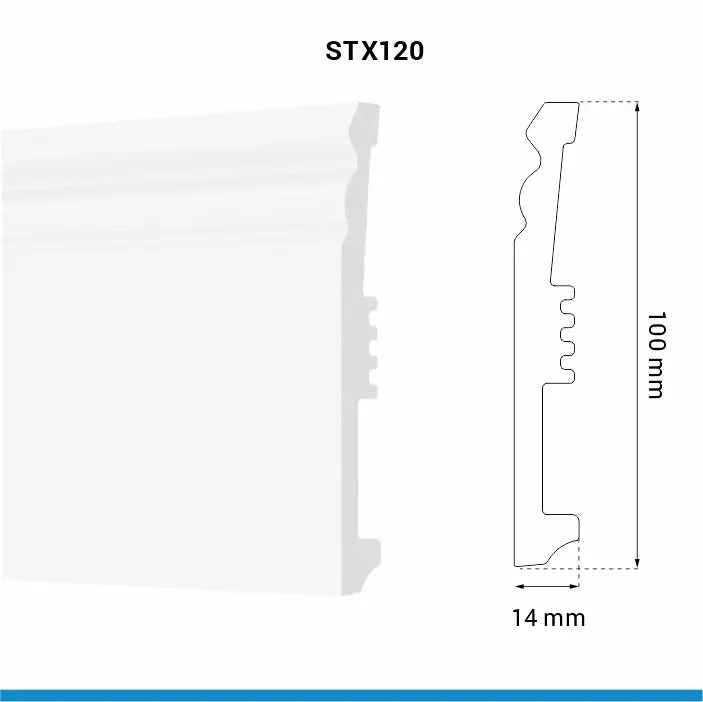 Plinta ARBITON, STIQ XL, STX120 100x15 2.2m