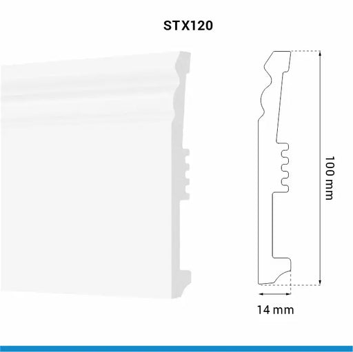 Plinta ARBITON, STIQ XL, STX120 100x15 2.2m