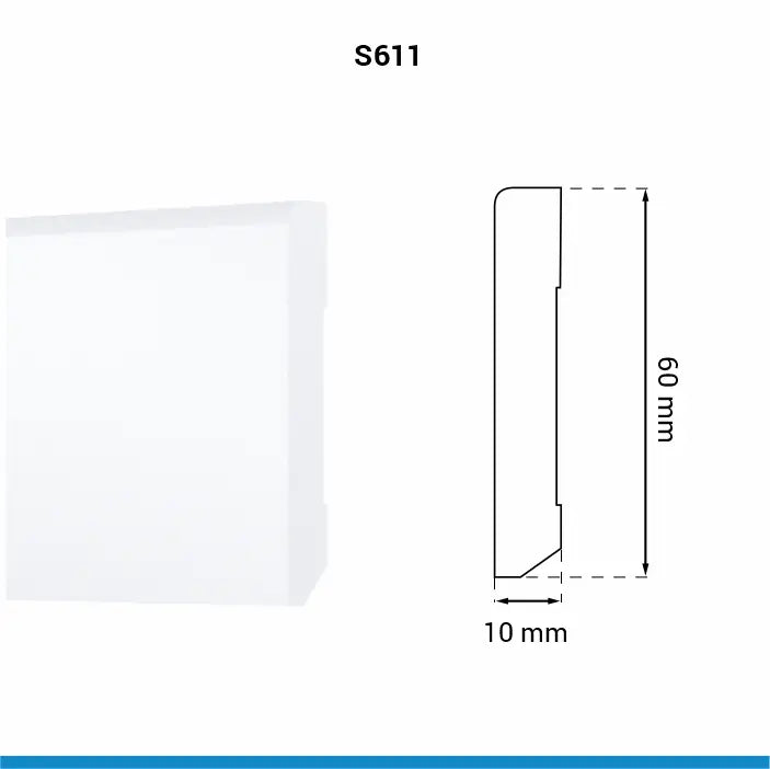 Plinta ARBITON, STIQ, S0611 60x10 2.2m