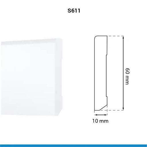 Plinta ARBITON, STIQ, S0611 60x10 2.2m