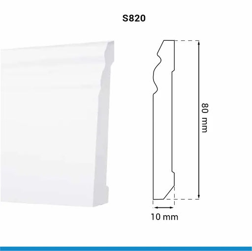 Plinta ARBITON, STIQ, S0820 80x10 2.2m