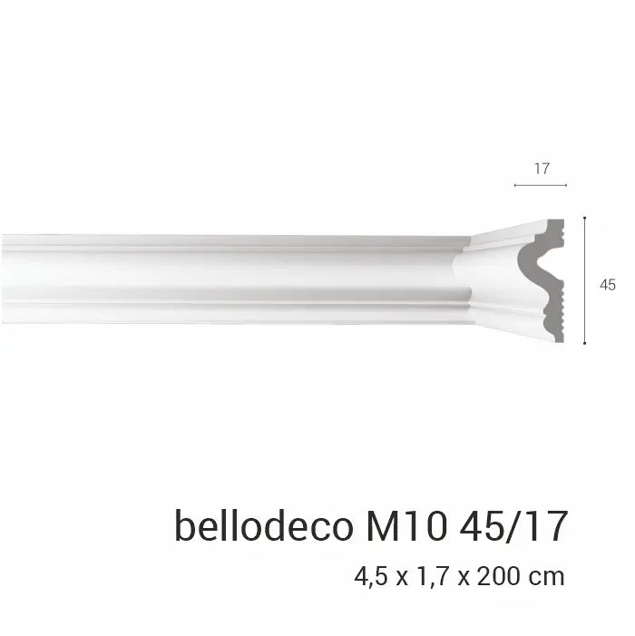 Plintă de perete XPS M 10 45x17 2m
