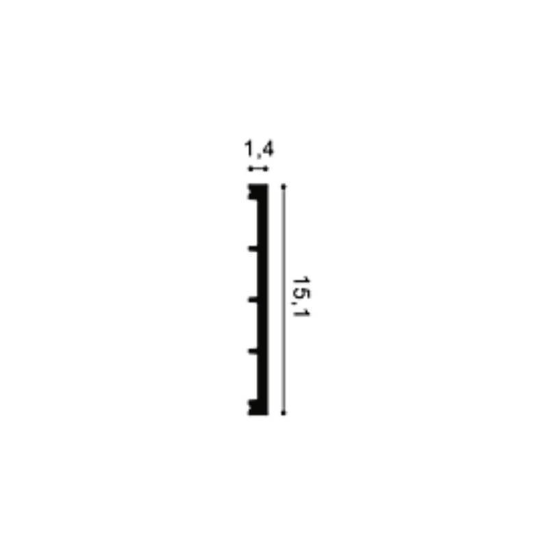 Plinta Duropolymer SX168 Square