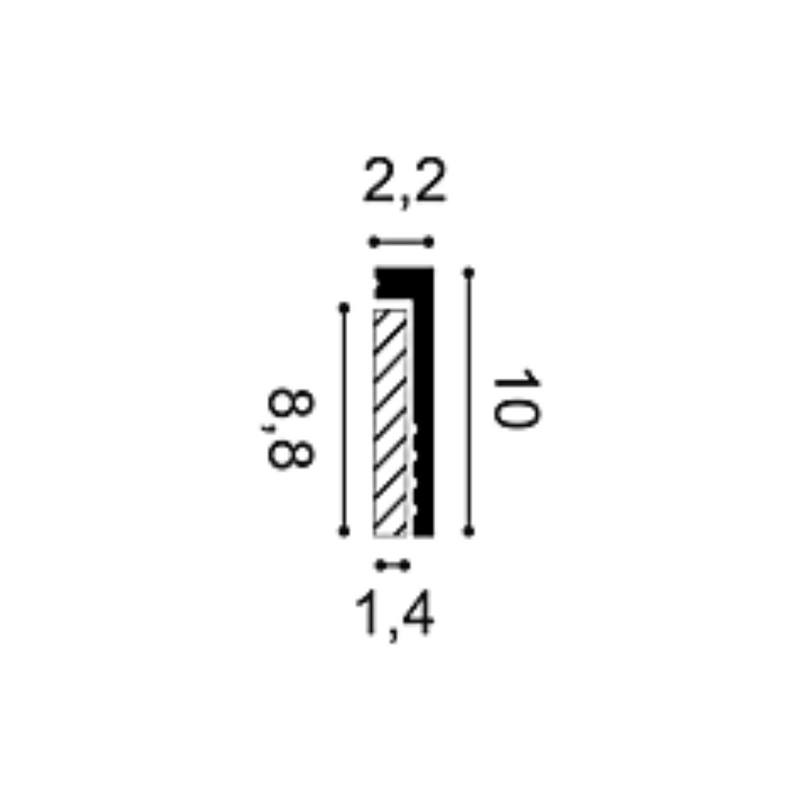 Plinta Duropolymer SX171 Square