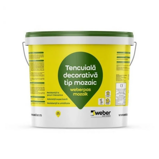 Tencuială decorativă tip mosaic weber mozaik