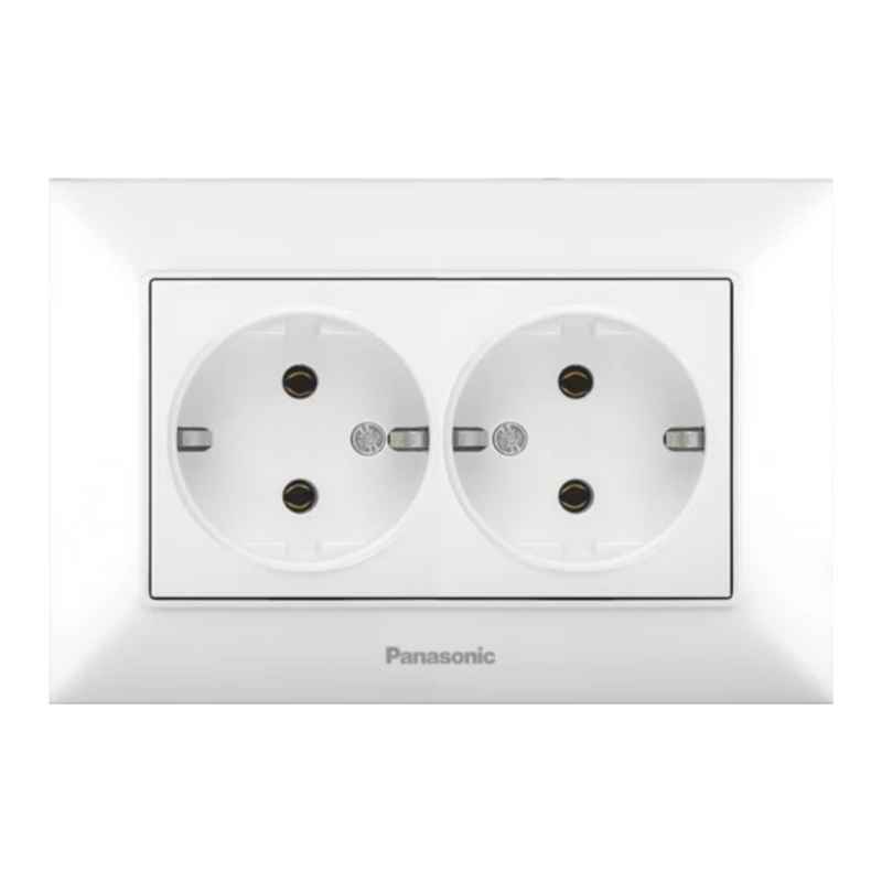 Arkedia Slim Priza dubla cu impamantare 16A